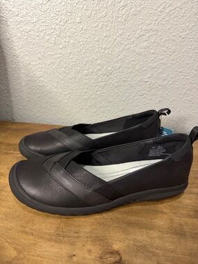 JBU Women’s Black Slip-On Comfort Flats Salma size 8